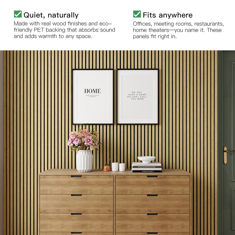 High-Quality Acoustic Wood Slat Panels